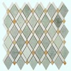 Ming Green Thassos White Marble Mosaic