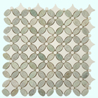 Ming Green Thassos White Flower Tile